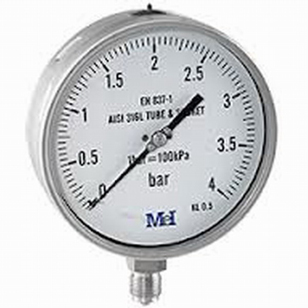 Manometro &Iuml;-100 1/2"  0-4 bar cl 1,6