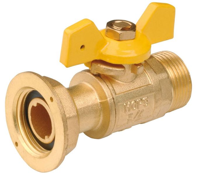 V&aacute;lvula Gas Contador Recta Mariposa 3/4"