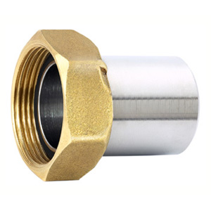 Racor acero +tuerca 3/4"