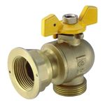 V&aacute;lvula Gas Contador Escuadra Mariposa 11/4"