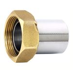 Racor acero +tuerca 3/4"