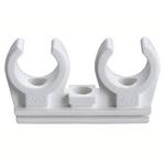 Abrazadera clip doble M-6 D-12mm