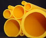 Tubo pe SDR=17.6 P.E=80 D=160 Amarillo 